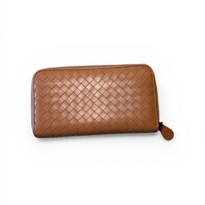 Bottega Veneta Intrecciato Long Zip Around Wallet
